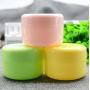 6PCS 100ml 3.5oz Empty Plastic Face Cream Eye Shadow Jar Container Pot Lip Balm Lotion Sample Cosmetic Jars Bottle Case Holder With Inner Pad For Storage Make Up (Yellow)