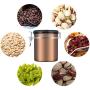 Coffee Container Jar With Time Compass Lid Airtight Coffee Beans Tea Box Container,Black