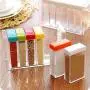 6 Pièces Rangement Épices Cuisine Boîtes de Conserve Transparents en PP pour Sel, Poivre, Cumin, etc.