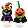 SuperCS Halloween Reusable Transparent Candy Jar Kids Portable Doll Decoration Storage Cans