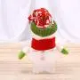Artibetter Weihnachts-Konfektglas, Christkindl-Geschenkelösung mit Weihnachtself Figur, Sternförmige Weihnachts-Lebensmittellockerung für Kekse