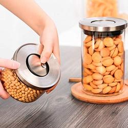 Environment-Friendly Glass Storage Jar Seal Transparent Food Storage Jar (95x75mm)