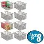 Organisateur de Rangement en Métal avec Poignées - Style Rustique - Pour Cuisine, Cellier, Salle de Bains, Buanderie, Garage - 30,5 cm (8 Pièces) - Bronze