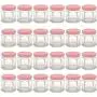 1.5 oz Hexagon Mini Glass Jars with RED Lids and Labels (Pack of 24) 1.5 oz Hexagon Mini Glass Jars with RED Lids and Labels (Pack of 24)