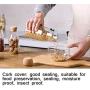 PPLK Cork Glass Storage Tank Kitchen Transparent Dried Fruit Miscellaneous Grains Jar Tea Storage Bottle Food Sealed Cans