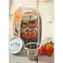 Kilner Food On the Go Glasbehälter mit Edelstahl-Dipbecher und Sicherungslid, 24-Fluidounce