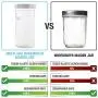 Masontops Multi-Use Wide Mouth Mason Jars - Large 24 Oz Jar Size -13 Piece Set - 4 Pack of Glass Jars & Blackboard Lids Masontops Multi-Use Wide Mouth Mason Jars - Large 24 Oz Jar Size -13 Piece Set - 4 Pack of Glass Jars & Blackboard Lids