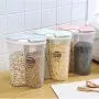 m?kvfa Airtight Food Storage Container,Transparent Plastic Storage Box Dry Dried Food Storage Box with Lids for Cereal Flour Rice Snacks Sugar (D) m?kvfa Airtight Food Storage Container,Transparent Plastic Storage Box Dry Dried Food Storage Box with Lids for Cereal Flour Rice Snacks Sugar (D)