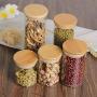 Owlhouse Storage Sealed Cans, Glass Seal Container Storage Containers, Vacuum Sealed Container with Cantilever Lid, Food Jar Canisters Tanks for Tea Yogurt, Snacks, Coffee Beans