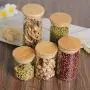 Inconceivabm Exquisite Cereal Container Glass Sealing Food Preservation Tea Kitchen Storage Box Containers Food Storage Containers