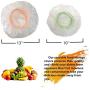 MEOVEE Food Storage Covers - Stretchable, Reusable Plastic Wrap for Produce and Leftover - Best Lids on Glass Bowls, Containers, Plates for Outdoors and Kitchen - 100-Set - 50 x 13-Inch, 50 x 10-Inch