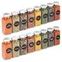 8 Extra Large, 8oz, BEST VALUE, Glass Spice Jars with 113 PVC Clear, plus 126 pre-printed Spice Chalkboard Labels. 8 Square Empty Jars, Airtight Cap, Pour/Sift Shakers 8 Extra Large, 8oz, BEST VALUE, Glass Spice Jars with 113 PVC Clear, plus 126 pre-printed Spice Chalkboard Labels. 8 Square Empty Jars, Airtight Cap, Pour/Sift Shakers