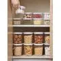 HOMELUNY Set of 4 Kitchen Airtight Plastic Food Jars Clear Cereal Storage Food Container Jars for Candy, Cookie, Rice, Sugar,Flour,Snacks Keeping Food Dry & Fresh High section HOMELUNY Set of 4 Kitchen Airtight Plastic Food Jars Clear Cereal Storage Food Container Jars for Candy, Cookie, Rice, Sugar,Flour,Snacks Keeping Food Dry & Fresh High section
