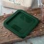 Carlisle 10740-08 7.31" Length x 7.31" Width x 0.63" Height, Forest Green Color, Polyethylene StorPlus Square Food Container Cover