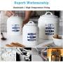 Ceramic Pottery Cereal Containers Canister Cookie Jar, Airtight Food Storage Containers Bins with Lids Large for Kitchen Pantry Organization Flour Coffee Candy Bulk, 750mL/1.5L/2.5L