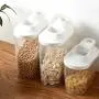 Quaanti Large Cereal & Dry Food Storage Containers Dispenser,Pantry Airtight Cereal Storage Box Containers for Kitchen Food Sugar, Flour, Snack, Baking Supplies,Leak-Proof with Locking Lids (S)