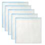 Cotton Facial Cleansing Muslin Cloths Remove Makeup 10pcs (10pcs, Blue)