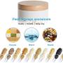 Food Storage Containers with Lids Airtight Bpa Free Large, Ceramic Pottery Cereal Containers Canister Cookie Jar for Kitchen Pantry Organization Candy Bulk, 600mL (Color : Coffee)