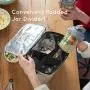 reCAP Mason Jars Lunch Bag – Pack & Go Isolier Lunchbox? Wiederverwendbare, Umweltfreundliche Glasbehälterbox für Meal Prep, Lunchpacken und Transport – Perfekt für Mason Jars