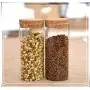 Bouteilles de Rangement en Verre pour Cuisine, Pots Scellés avec Couvercle, Grande Capacité - Idéales pour Candies, Thé, etc. (3,450 ml) Bouteilles de Rangement en Verre pour Cuisine, Pots Scellés avec Couvercle, Grande Capacité - Idéales pour Candies, Thé, etc. (3,450 ml)
