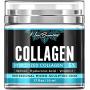 Men Collagen + Retinol Face Moisturizer | Made in USA | Natural + Organic Day and Night Cream | Anti Aging + Anti Wrinkle | 5% Marine Collagen Cream with Retinol, Hyaluronic Acid, Jojoba, Avocado