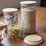 Glasbehälter, Küchen-Haushalts-Getränkebehälter, Lagerbehälter für Getreide/Kaffee/Haferflocken