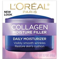 Collagen Face Moisturizer by L’Oreal Paris Skin Care Day and Night Cream Anti Aging Face Cream to Smooth Wrinkles I Non-Greasy I 1.7 oz.