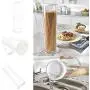 m?kvfa Pasta Tube Container,Pasta Express Cup Spaghetti Maker Pasta Cooks Tube Container Fast Easy Cook Cup Food Storage Plastic