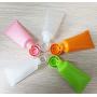 24Pcs 5ml Empty Plastic Soft Tube Sample Bottle Container Jar Pot Case Perfect for Emulsion Shower Gel Shampoo Facial Cleanser Lotion(Orange)