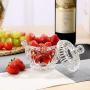 YL LY Crystal Transparent Glass Candy Jar Storage Tank With Lid Seasoning Storage Tea Box Fruit Creative Sugar Bowl 7Th Sugar Cylinder 1216.511Cm