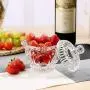 Glas Candybehälter mit Kristall-Transparentem Glas, Deckel, Gewürzbehälter, Teebehälter, Obstzuckerbehälter, 7. Zuckerzylinder, 1216,511 cm