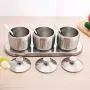 Stainless Steel Spice Jars Storage Containers Set Stainless Steel Pepper Spice Box with Lid Spoon Tray for Kitchen Stainless Steel Spice Jars Storage Containers Set Stainless Steel Pepper Spice Box with Lid Spoon Tray for Kitchen