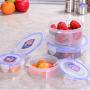 Tree House Food Storage canisters, Plastic Crisper Box Storage jar with lid Versatile Clear cans-C