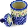 Bouteille en céramique polonaise de 15 cm avec couvercle et décor floral printanier + Certificat d'authenticité Bouteille en céramique polonaise de 15 cm avec couvercle et décor floral printanier + Certificat d'authenticité