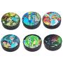 Fuguan Stash Jar Herb Storage Container 25ml Tobacco Box Storage Case Round Tin(H04)