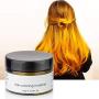 MOFAJANG Hair Coloring Dye Wax Styling Cream Mud, Natural Hairstyle Cream Wash out easily, Temporary Hair Dye Wax for Party, Cosplay & Halloween, Nightclub, 4.23 oz (Gold)