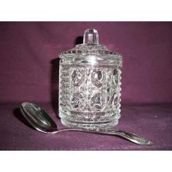 Jam Jar With Cover And Spoon