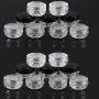 24 Pack Mini Cosmetic Sample Container Jars with Lids Diamond-shaped Makeup Sample Pots 24 Pack Mini Cosmetic Sample Container Jars with Lids Diamond-shaped Makeup Sample Pots