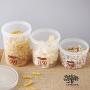 JIJIKOKO Airtight Kitchen Rice Jar Nuts Storage Cereal Grain Box Cylinder Organizer Food Barrel Snacks Storage Container with Lid Mildew and Moisture Proof (S)