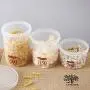 JIJIKOKO Airtight Kitchen Rice Jar Nuts Storage Cereal Grain Box Cylinder Organizer Food Barrel Snacks Storage Container with Lid Mildew and Moisture Proof (S) JIJIKOKO Airtight Kitchen Rice Jar Nuts Storage Cereal Grain Box Cylinder Organizer Food Barrel Snacks Storage Container with Lid Mildew and Moisture Proof (S)