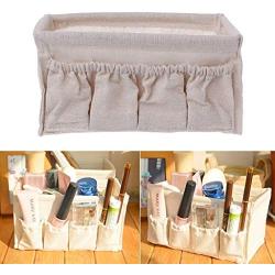 Milue Home Foldable Make Up Storage Box Desktop Cosmetic Organizer Makeup Container (White)