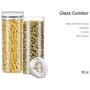kody Airtight Glass Storage Canister Set for Dry Food, Kitchen Organizer (Set of 3)