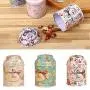 Angele3292 Bestseller Frische Blumen Zucker Süßwaren Teeblatt Blechdose Aufbewahrungsglas Behälter Versiegelte Dose Schale