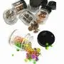 XICHEN (24 Pieces) 10G/10ML Clear Plastic Cosmetic Round Container Jars with BLACK Lids XICHEN (24 Pieces) 10G/10ML Clear Plastic Cosmetic Round Container Jars with BLACK Lids