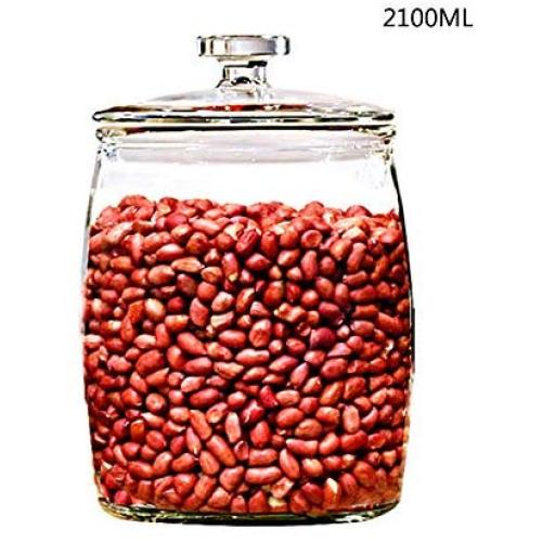 Glass Sealed Jars, Moisture-proof Kitchen Food Containers, Storage Spices/Oatmeal/Cereal/Rice