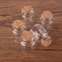 30x40x17mm 15ml Transparent Glass Spice Candy Bottles Jars With Cork Stopper Container Compatible For Wedding Gift,24pcs