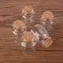 30x40x17mm 15ml Transparente Glas Gewürz- Süßigkeiten Flaschen Behälter mit Korkstopfen - Kompatibel für Hochzeit Geschenke, 24 Stück
