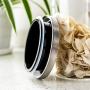 Glass Jars With Stainless Steel Cover Glass Spice Jars Storage Tank Food Contain Coffee Bean Jars And Lips Sealed Jar 85x100mm