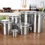 Stainless Steel Round Shape Thicken Sealed Can Nut Tea Buckle Storage Jar,60Ml
