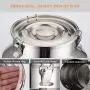 Cookie Jar Cereal Coffee Storage Containers Jar 304 Stainless Steel with Lids Airtight Bpa Free Large, Food Storage Containers Jar for Kitchen Pantry Organization Canister Candy Bulk, 28L/35L/48L
